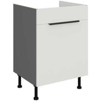 Konyhaszekrény Aria-Wh/Ant Anti Fingerprint 60zl 1s Bb kép