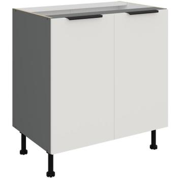 Konyhaszekrény Aria-Wh/Ant Anti Fingerprint 80d 2f Bb kép