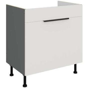 Konyhaszekrény Aria-Wh/Ant Anti Fingerprint 80zl 1s Bb kép