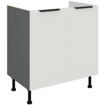 Konyhaszekrény Aria-Wh/Ant Anti Fingerprint 80zl 2f Bb kép