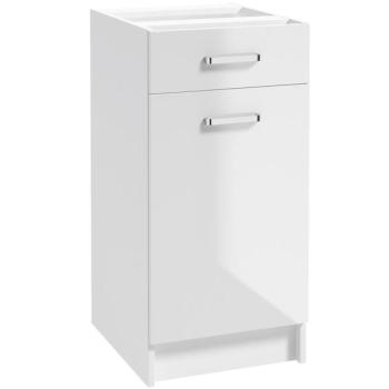 Konyhaszekrény Arosa B40 1D1S fehér kép