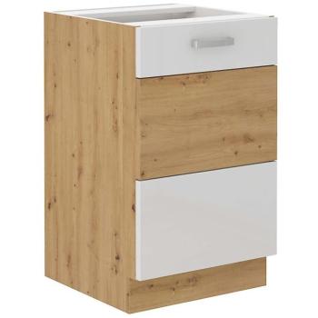 Konyhaszekrény ARTISAN fényes fehér 50ZL 1F BB kép