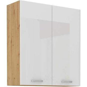 Konyhaszekrény ARTISAN fényes fehér 80G-90 2F kép