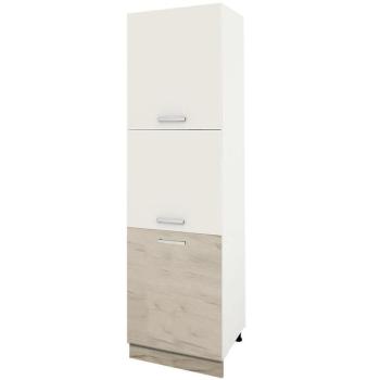 Konyhaszekrény Charlotte 60 Lower Base Cabinet B White/Oak White Craft kép