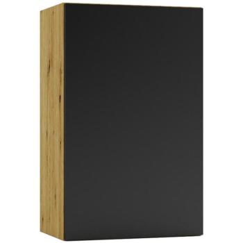Konyhaszekrény Cosmo Isabel W45 P/L Fekete borsó/Tölgy Artisan kép