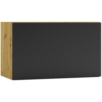 Konyhaszekrény Cosmo Isabel W60 Okgr Fekete borsó/Tölgy Artisan kép