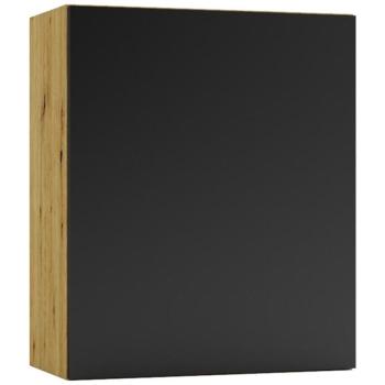 Konyhaszekrény Cosmo Isabel W60 P/L Fekete borsó/Tölgy Artisan kép