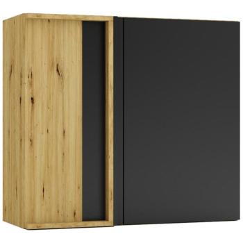 Konyhaszekrény Cosmo Isabel Wnp P/L Fekete borsó/Tölgy Artisan kép