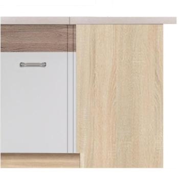 Konyhaszekrény Econo 15d Sonoma/fehér/San Remo kép