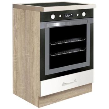 Konyhaszekrény Econo 17d Sonoma/fehér/San Remo kép