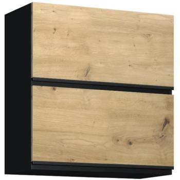 Konyhaszekrény Industry G60U fekete/artisan kép