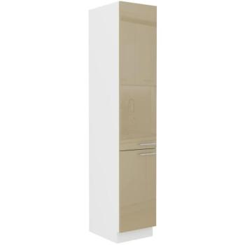 Konyhaszekrény Lara 40dk-210 2f Bb Mdf Cappucino fényes kép