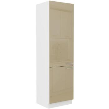 Konyhaszekrény Lara 60dk-210 2f Bb Mdf Cappucino fényes kép