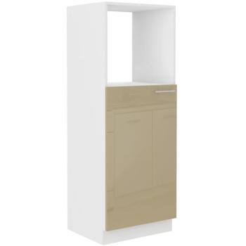 Konyhaszekrény Lara 60dkpl-162 1f Bb Mdf Cappucino fényes kép