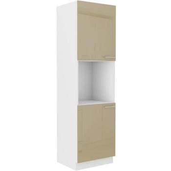 Konyhaszekrény Lara 60dp-210 2f Bb Mdf Cappucino fényes kép