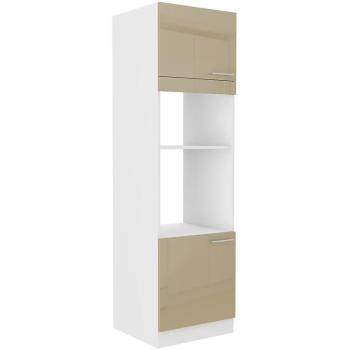 Konyhaszekrény Lara 60dpm-210 2f Bb Mdf Cappucino fényes kép