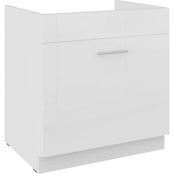 Konyhaszekrény Lara fehér 80ZL 1S BB kép