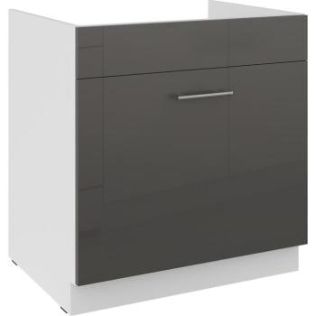 Konyhaszekrény Lara grey 80ZL 1S BB kép