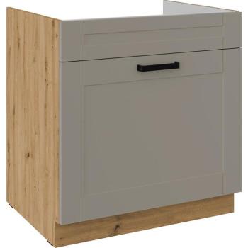 Konyhaszekrény Luna claygrey/artisan 80ZL 1S BB kép