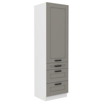 Konyhaszekrény Luna claygrey/fehér 60DKS-210 3S 1F kép