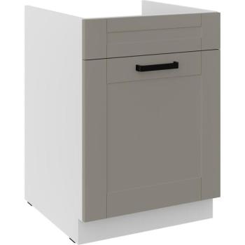 Konyhaszekrény Luna claygrey/fehér 60ZL 1S BB kép