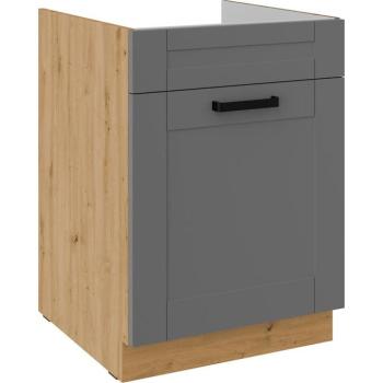 Konyhaszekrény Luna dustgrey/artisan 60ZL 1S BB kép