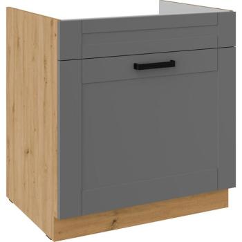 Konyhaszekrény Luna dustgrey/artisan 80ZL 1S BB kép