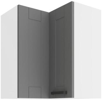 Konyhaszekrény LUNA DUSTGREY/fehér 60X60 GN-72 2F (90°) kép