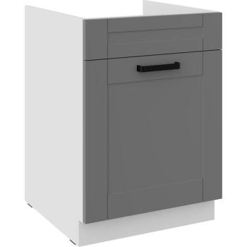 Konyhaszekrény Luna dustgrey/fehér 60ZL 1S BB kép