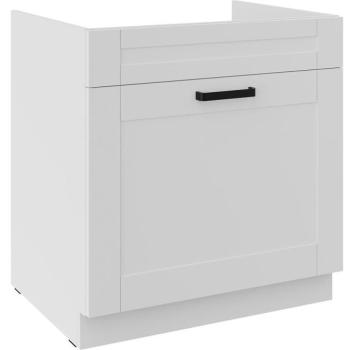 Konyhaszekrény Luna fehér matt/fehér 80ZL 1S BB kép