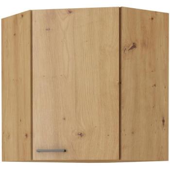 Konyhaszekrény MODENA Fekete/tölgy ARTISAN 60X60 GN-72 2F (45°) kép