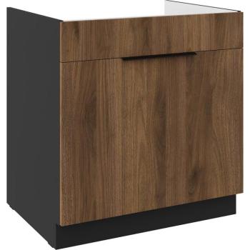 Konyhaszekrény Monza dió okapi 80ZL 1S BB kép