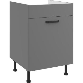 Konyhaszekrény Nessa antracyt 60ZL 1S BB kép