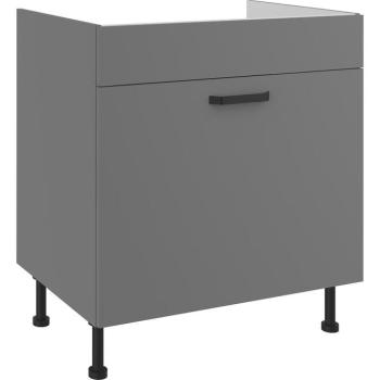 Konyhaszekrény Nessa antracyt 80ZL 1S BB kép