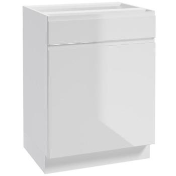 Konyhaszekrény Paro B60 1D1S fehér kép