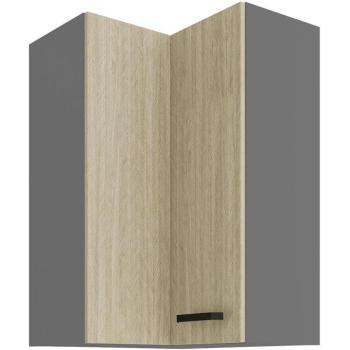 Konyhaszekrény SCANDI halszálkás/Antracit 60X60 GN-90 2F (90°) kép