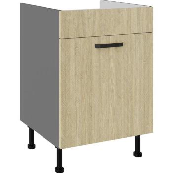 Konyhaszekrény Scandi jegenyefenyő/antracyt 60ZL 1S BB kép