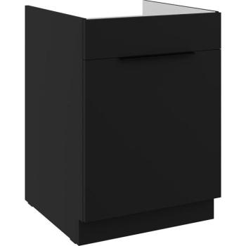 Konyhaszekrény Siena fekete matt 60ZL 1S BB kép