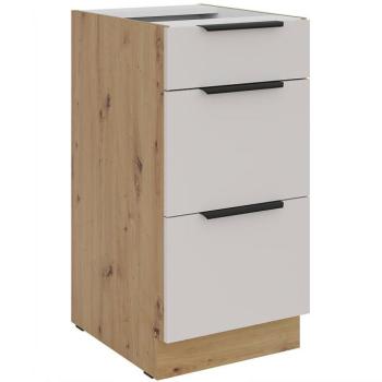 Konyhaszekrény Solea cashmere/artisan 40D 3S BB kép