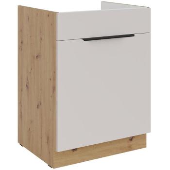 Konyhaszekrény Solea cashmere/artisan 60ZL 1S BB kép