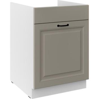 Konyhaszekrény Stilo claygrey/fehér 60ZL 1S BB kép