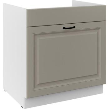 Konyhaszekrény Stilo claygrey/fehér 80ZL 1S BB kép