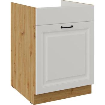 Konyhaszekrény Stilo fehér matt/artisan 60ZL 1S BB kép