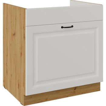 Konyhaszekrény Stilo fehér matt/artisan 80ZL 1S BB kép