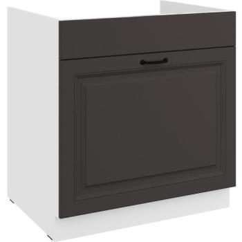 Konyhaszekrény Stilo grafit matt/fehér 80ZL 1S BB kép