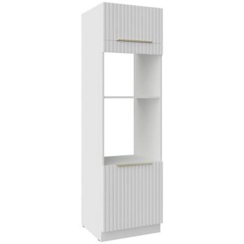 Konyhaszekrény Tuluza 60DPM-210 2F fehér mat lamel kép