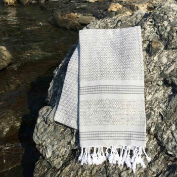 Linen Fouta (strand törölköző) Antracit kép