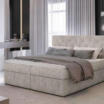 Loree 140x200 boxspring ágy matraccal bézs kép