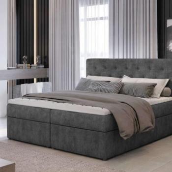 Loree 160x200 boxspring ágy matraccal szürke kép