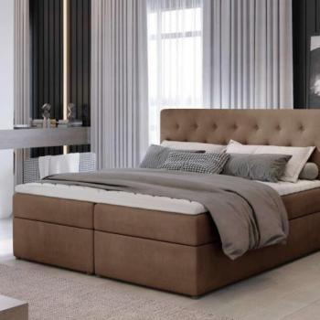 Loree 160x200 boxspring ágy matraccal világos barna kép